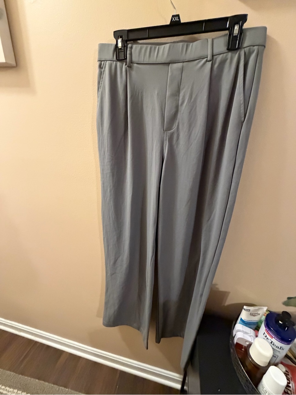 Halara Classic Pleated Dress Pants - Gray